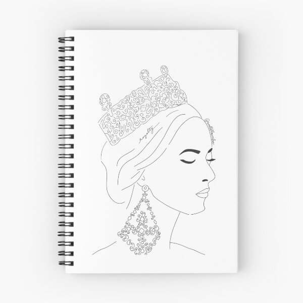 Artikelvorschau, Königin Line Art entworfen und verkauft von wallflowerbee.
