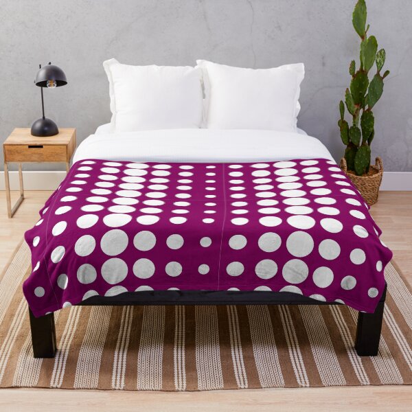 Item preview, Gradient Dots - burgundy and white designed and sold by JRP Design.