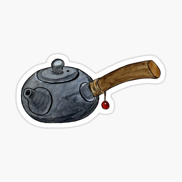 Side-handle teapot sticker Sticker
