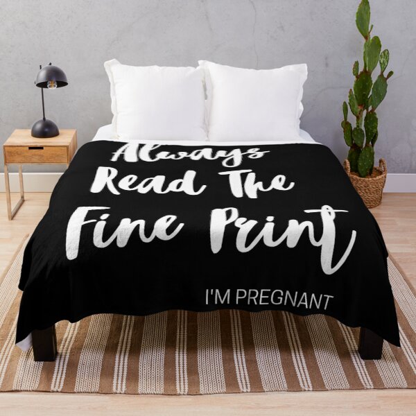 Item preview, Pregnancy Announcement: Always Read The Fine Print designed and sold by lnaplus.