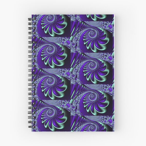 Item preview, Fractal Spiral Purple and Mint Green  designed and sold by IssyDesigns.