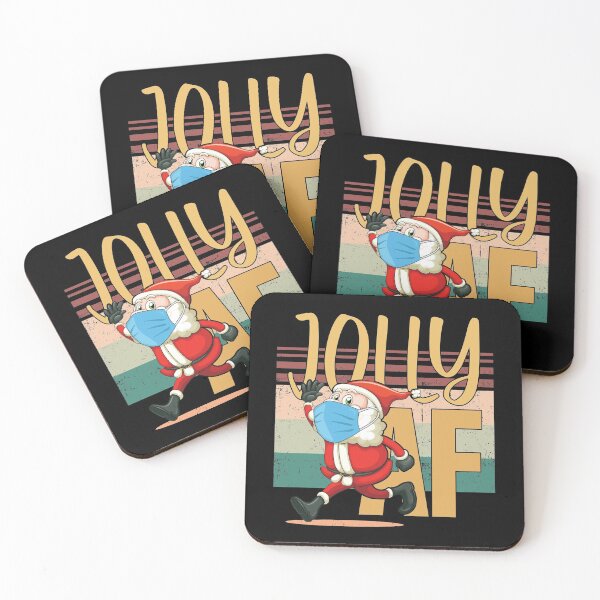 Item preview, Jolly AF | Humorous Christmas Santa designed and sold by GravitiTees.
