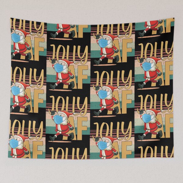 Item preview, Jolly AF | Humorous Christmas Santa designed and sold by GravitiTees.