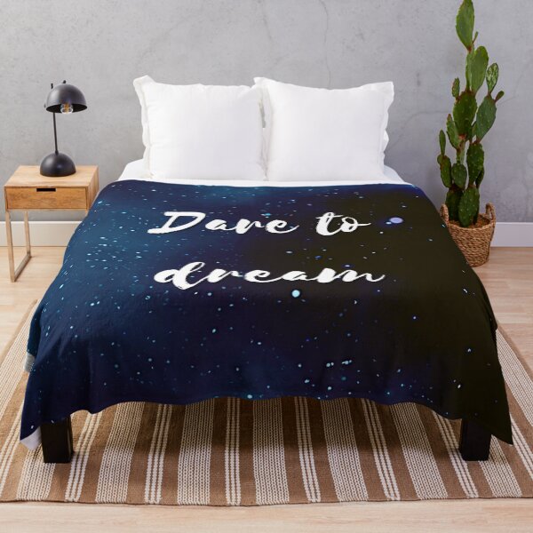 Item preview, Dare to dream Starry night dark sky pattern, night sky, stars, universe white text designed and sold by JustAMillenial -.