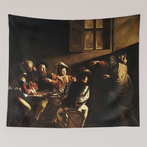 Item preview, Calling of St. Matthew - Caravaggio Classic Famous Art designed and sold by jfreedom.