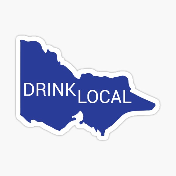 Drink Local VIC state Sticker