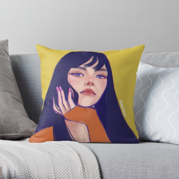 Cool Girl Throw Pillow