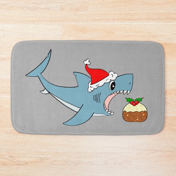 Item preview, Christmas Shark Eating Fruitcake designed and sold by laurenmoee.