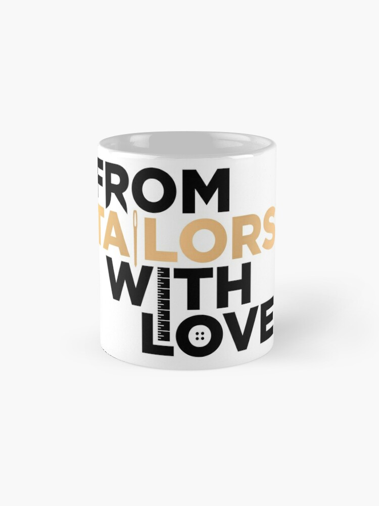 Alternate view of From Tailors With Love Square Logo Mug