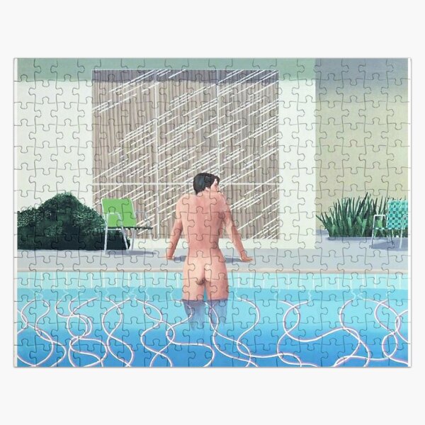 Man In The Pool Jigsaw Puzzle