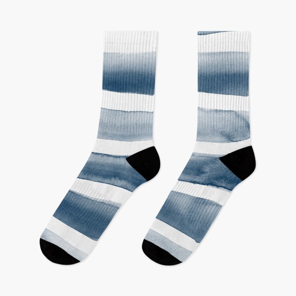 Item preview, Navy Blue Hamptons Inspired Watercolour Abstract designed and sold by Anne-Marie Bloor.