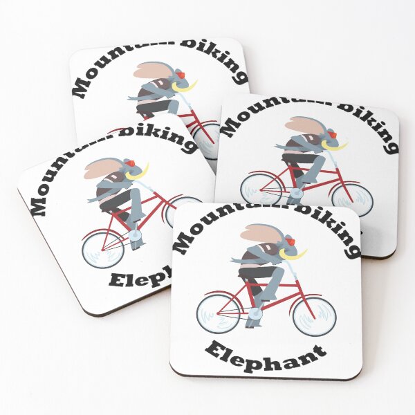 Item preview, Mountain biking Elephant designed and sold by GulQari.