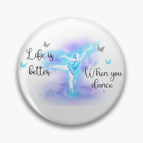 Item preview, Life Is Better When You Dance Blue Ballerina Gift For Dancer designed and sold by BlossomSky.