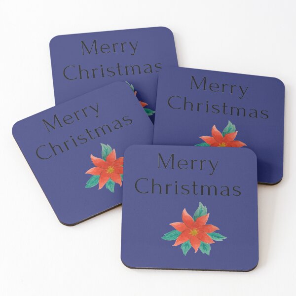 Item preview, Merry Christmas Poinsettia designed and sold by POSITIVE4EVA.