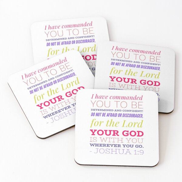 Item preview, Joshua 1:9 Bible verse Be determined and Confident by Christie Olstad designed and sold by Christie Olstad.
