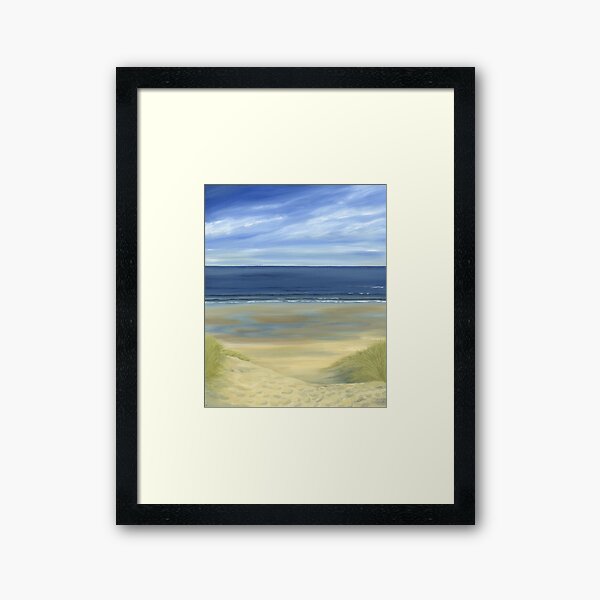 Northumberland Beach Framed Art Print