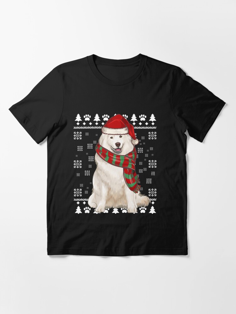 T-Shirt X-mas Samoyed Santa Sleigh T Shirt Ugly Christmas_y (3) 2024 ASD8F54GHK GF54