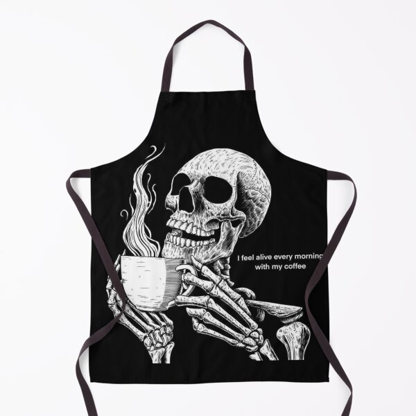 Aperçu de l'œuvre Je me sens vivant chaque matin avec mon café créée et vendue par Skeltini.
