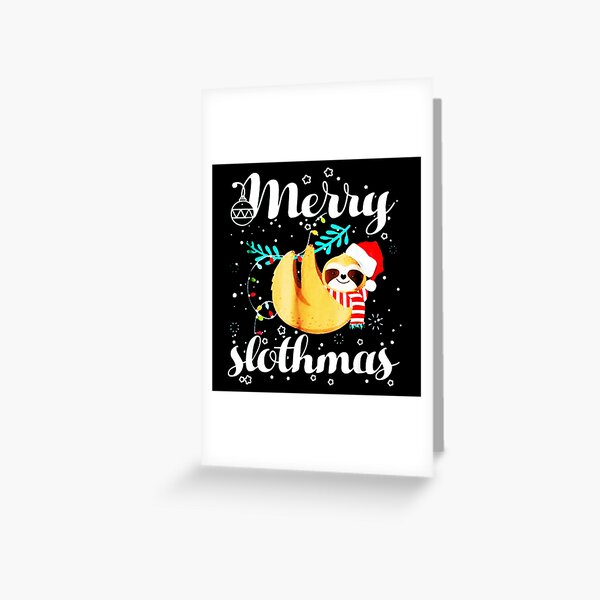 Merry Slothmas Greeting Card
