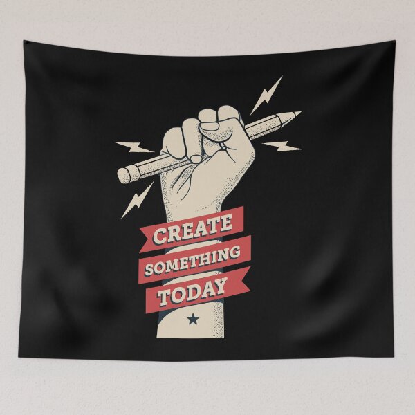 Item preview, Create Something Today Motivation designed and sold by Vector Scout Lab.