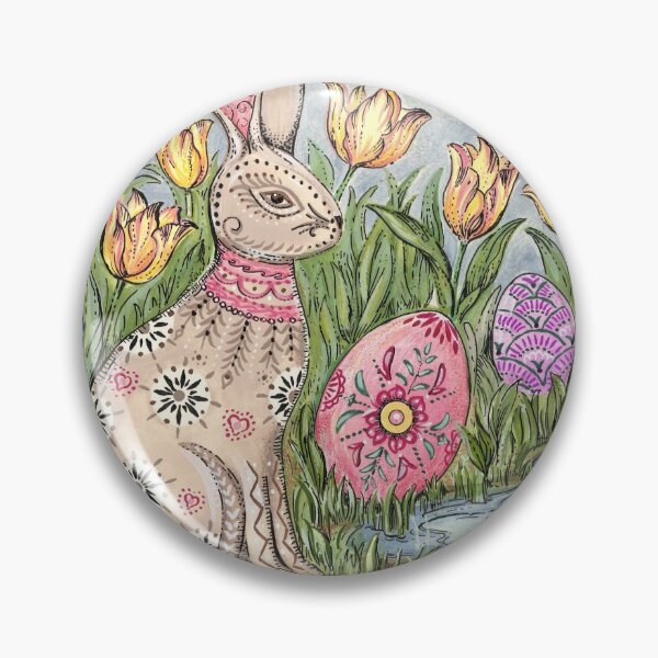 Item preview, Pysanky Bunny & Lotus designed and sold by StudioLRM.