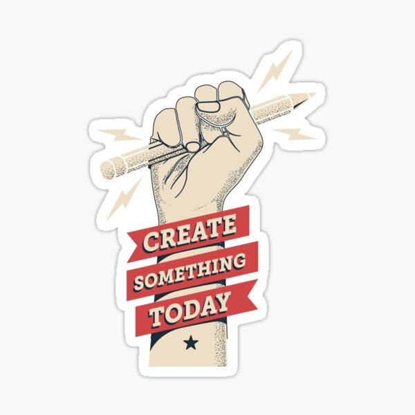 Item preview, Create Something Today Motivation designed and sold by Vector Scout Lab.