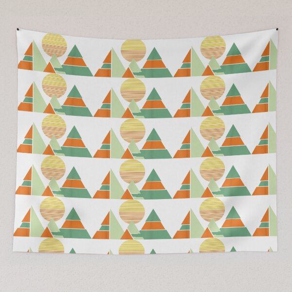 Item preview, Vintage minimal geometric mountains souvenir designed and sold by linhkaphung.