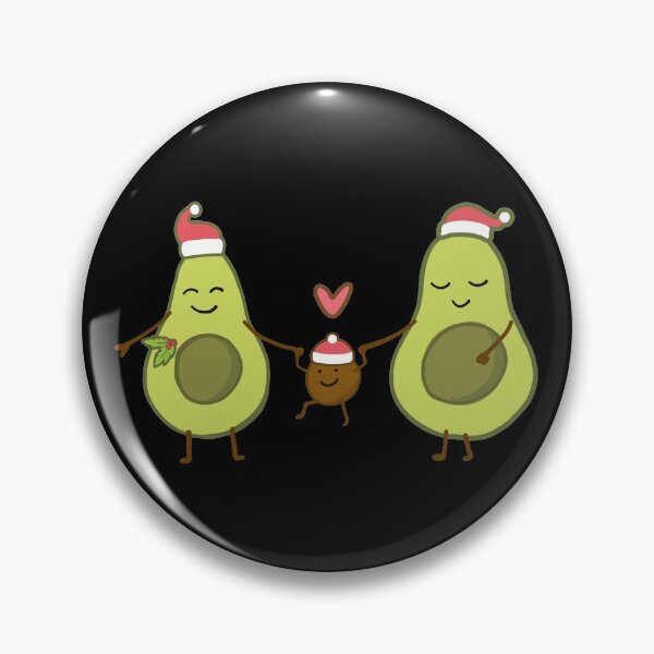 Item preview, Christmas Avocado Family designed and sold by Gemmazzurra.