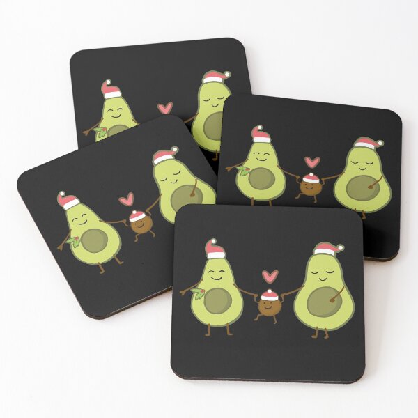 Item preview, Christmas Avocado Family designed and sold by Gemmazzurra.