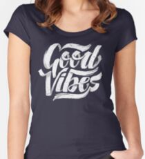 Good Vibes - Feel Good T-Shirt Design Women's Fitted Scoop T-Shirt