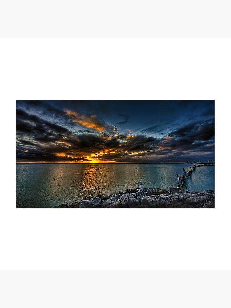 Denver Art Gallery, Sunset Beach Seawall in Okinawa by DenverGallery