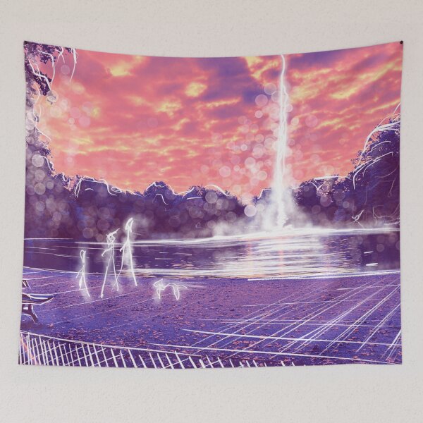 Item preview, Dresden Large garden at the Carolasee Fantasy family with dog designed and sold by emm-j.