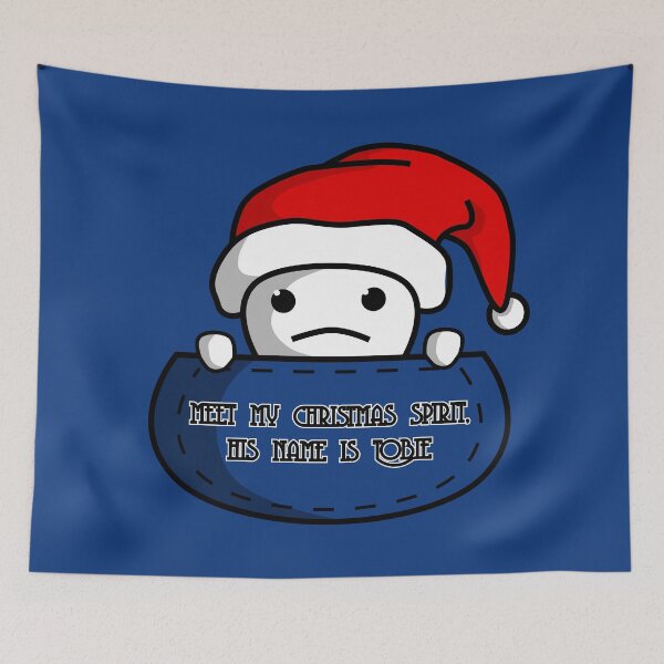 Item preview, Christmas with Tobie in blue designed and sold by MaesterAemon.