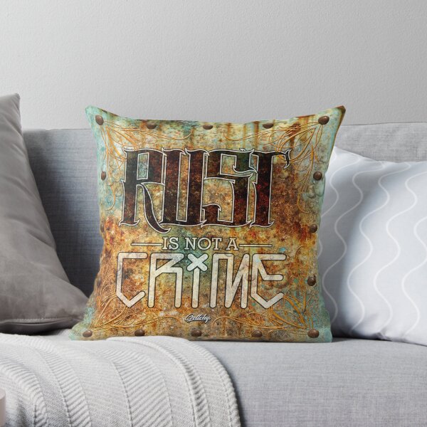 RUST Is Not a CRIME Throw Pillow