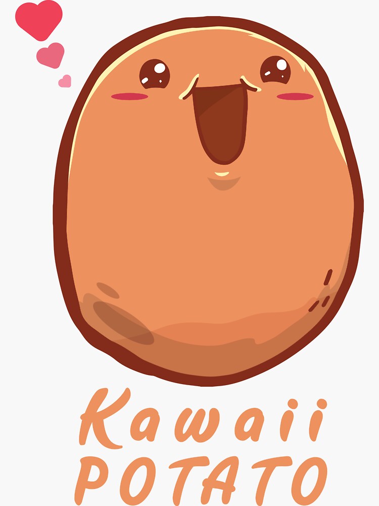 Buy TJ Spud Sticker Potato Cute Chibi Anime Cartoon Funny Die Cut Sticker  Online in India - Etsy