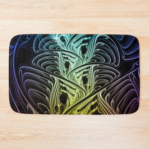 Item preview, Geometric Colourful Psychedelic Ripple Pattern - Ink 02 - Multicolour - Dark designed and sold by JordanHolmes.