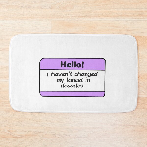 Item preview, Diabetes Nametag - Purple designed and sold by CatGirl101.
