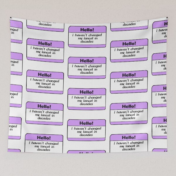 Item preview, Diabetes Nametag - Purple designed and sold by CatGirl101.