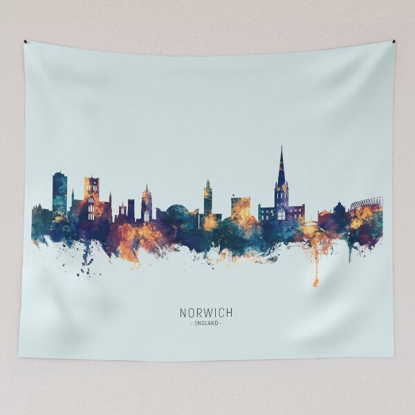 Item preview, Norwich England Skyline designed and sold by ArtPrints.