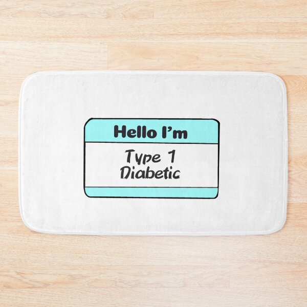 Item preview, Diabetes Nametag - Teal designed and sold by CatGirl101.