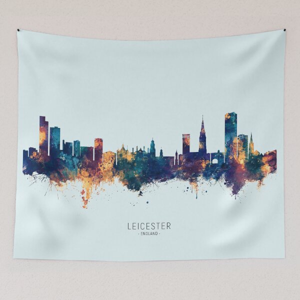 Item preview, Leicester England Skyline designed and sold by ArtPrints.