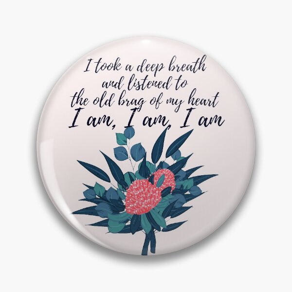 Item preview, I am- Sylvia Plath quote designed and sold by Faeblehoarder.