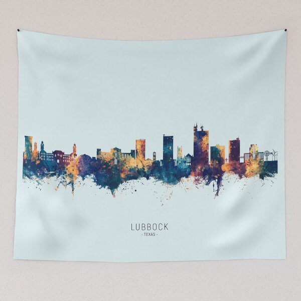 Item preview, Lubbock Texas Skyline designed and sold by ArtPrints.