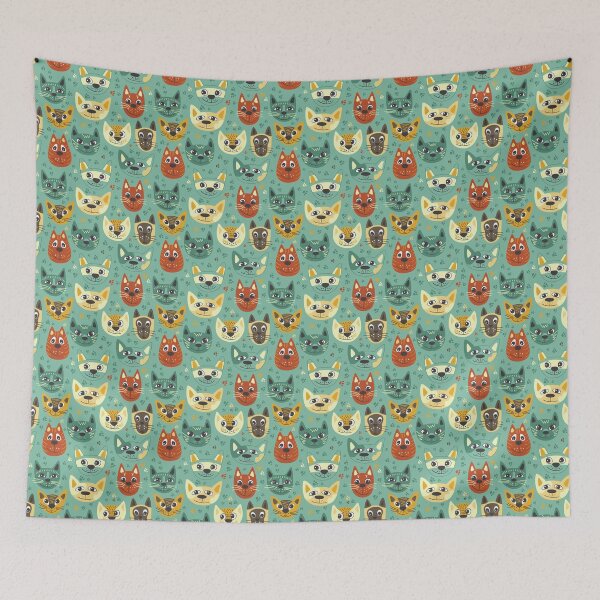 Item preview, Seamless pattern with cats.  designed and sold by Yuka-Krable.