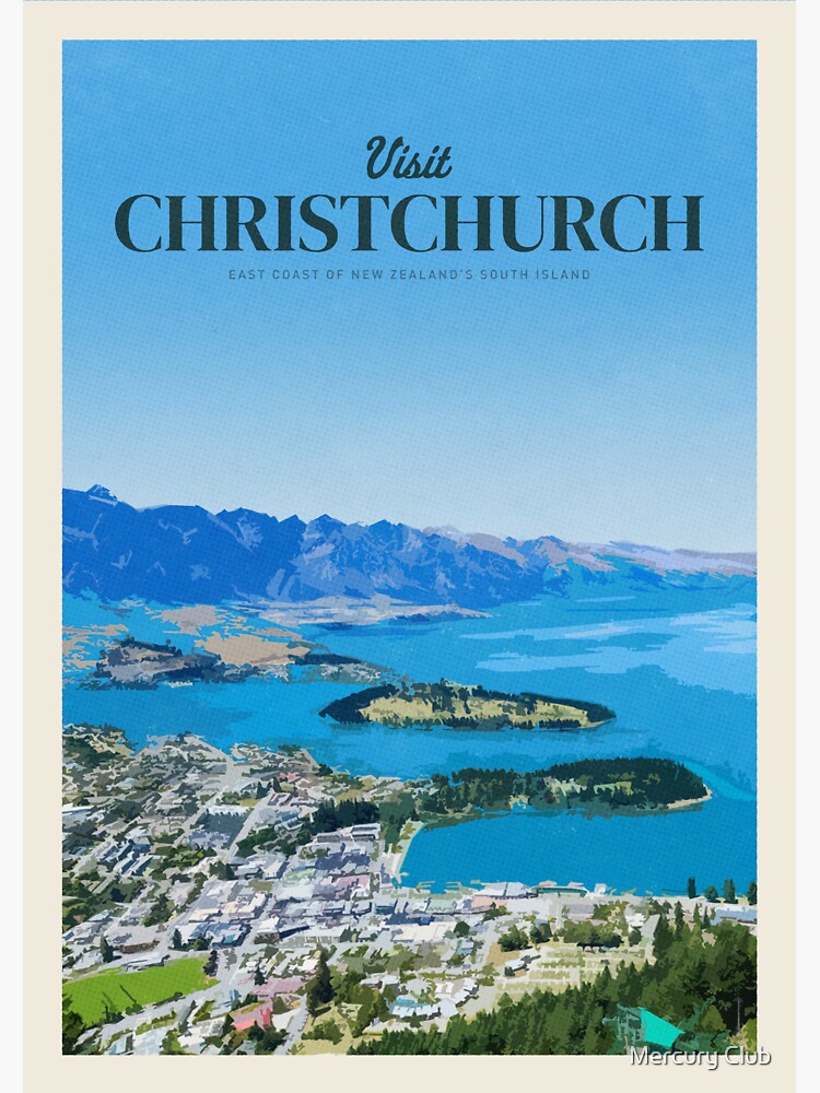 "Visit Christchurch " Sticker for Sale by CallumGardiner Redbubble