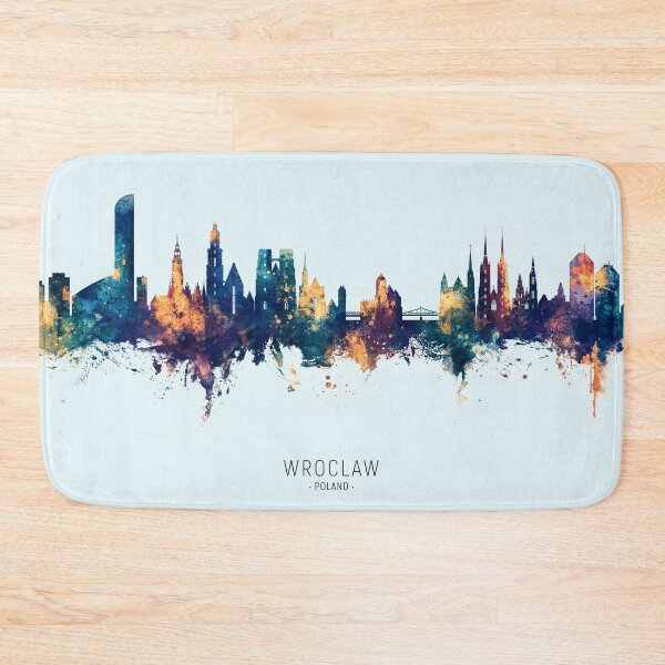 Item preview, Wroclaw Poland Skyline designed and sold by ArtPrints.