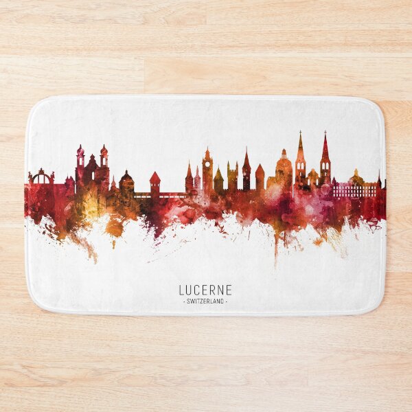 Item preview, Lucerne Switzerland Luzern Skyline designed and sold by ArtPrints.