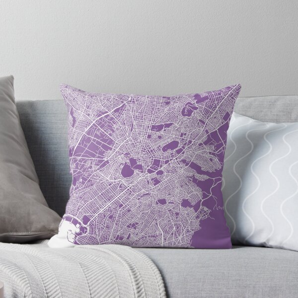 Item preview, Athens map lilac designed and sold by mapsart.