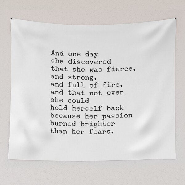 Item preview, And one day she discovered that she was fierce designed and sold by The Little Wood Cottage.