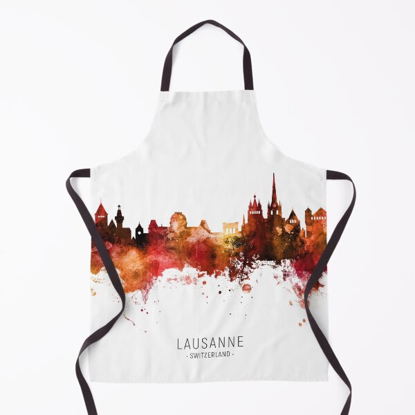 Item preview, Lausanne Switzerland Skyline designed and sold by ArtPrints.